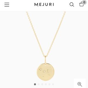 Mejuri “cancer” necklace gold vermeil